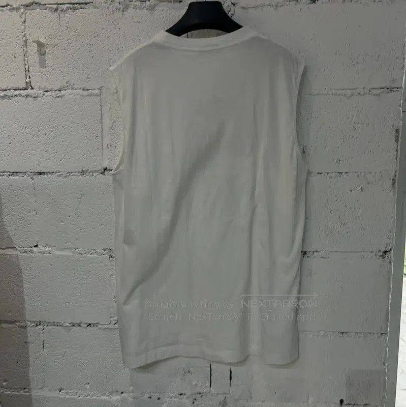 Dior Dior Men's White Cotton Sleeveless T-Shirt . Size US M / EU 48-50 / 2 - 2 Thumbnail