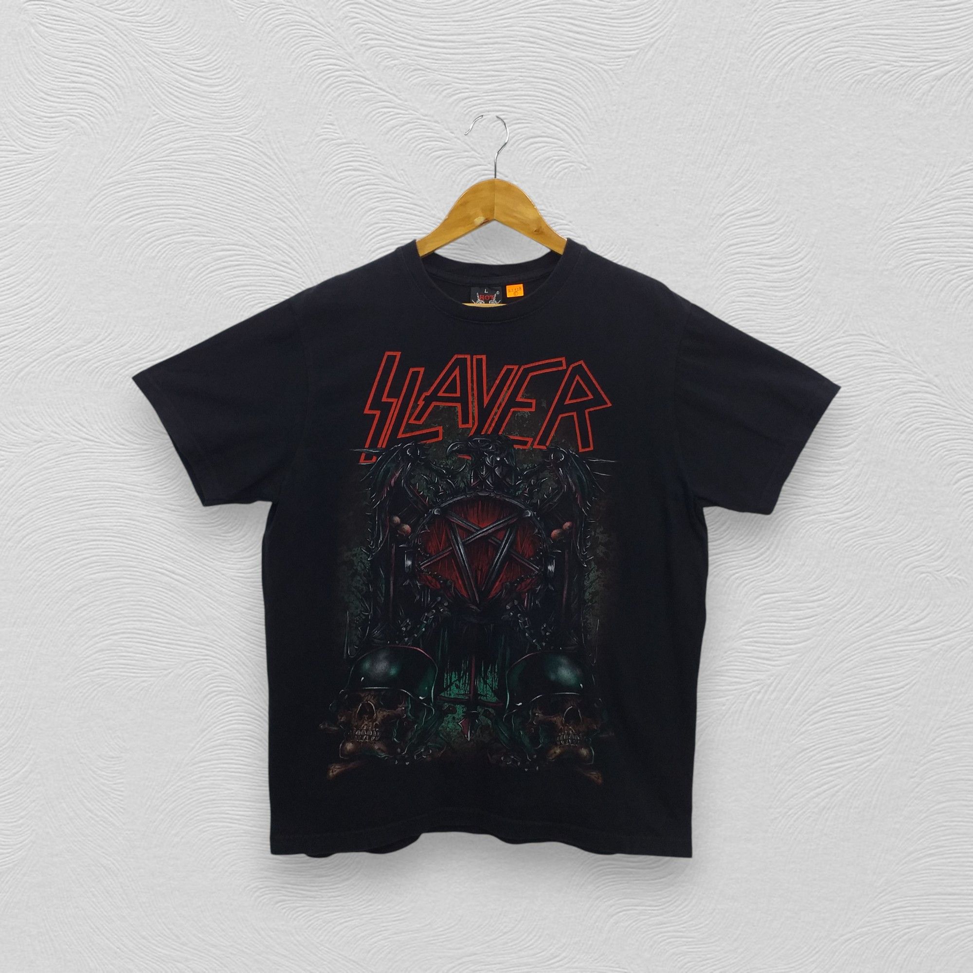 Band Tees Vintage Slayer Band tee shirt -E033 Size US L / EU 52-54 / 3 - 1 Thumbnail
