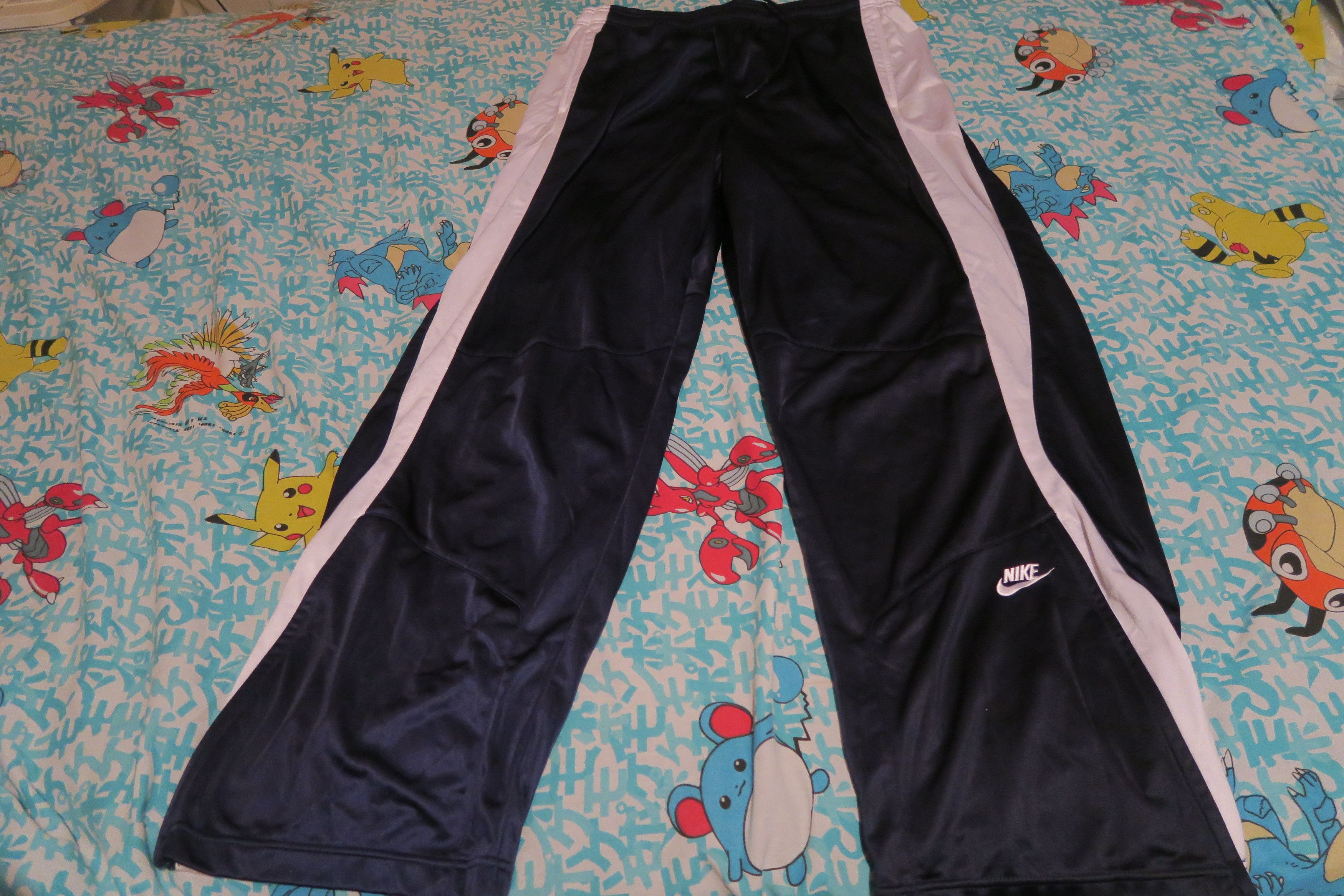 VTG Y2K Nike Gray Tag Polyester Track Sweat Pants Men's 2XL