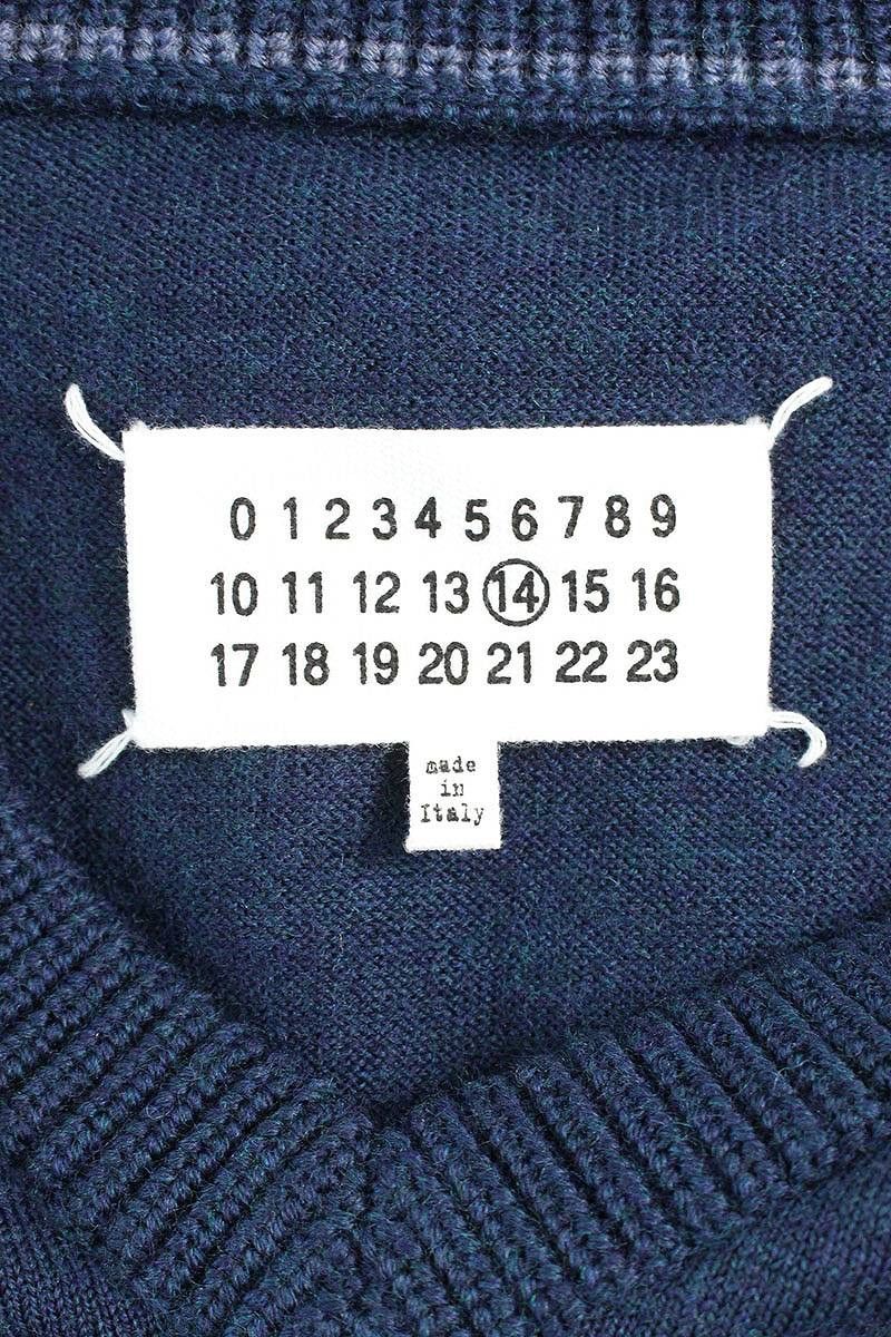 Maison Margiela 4 Stitch Motif V Neck Wool Knit Sweater Size US XL / EU 56 / 4 - 3 Thumbnail