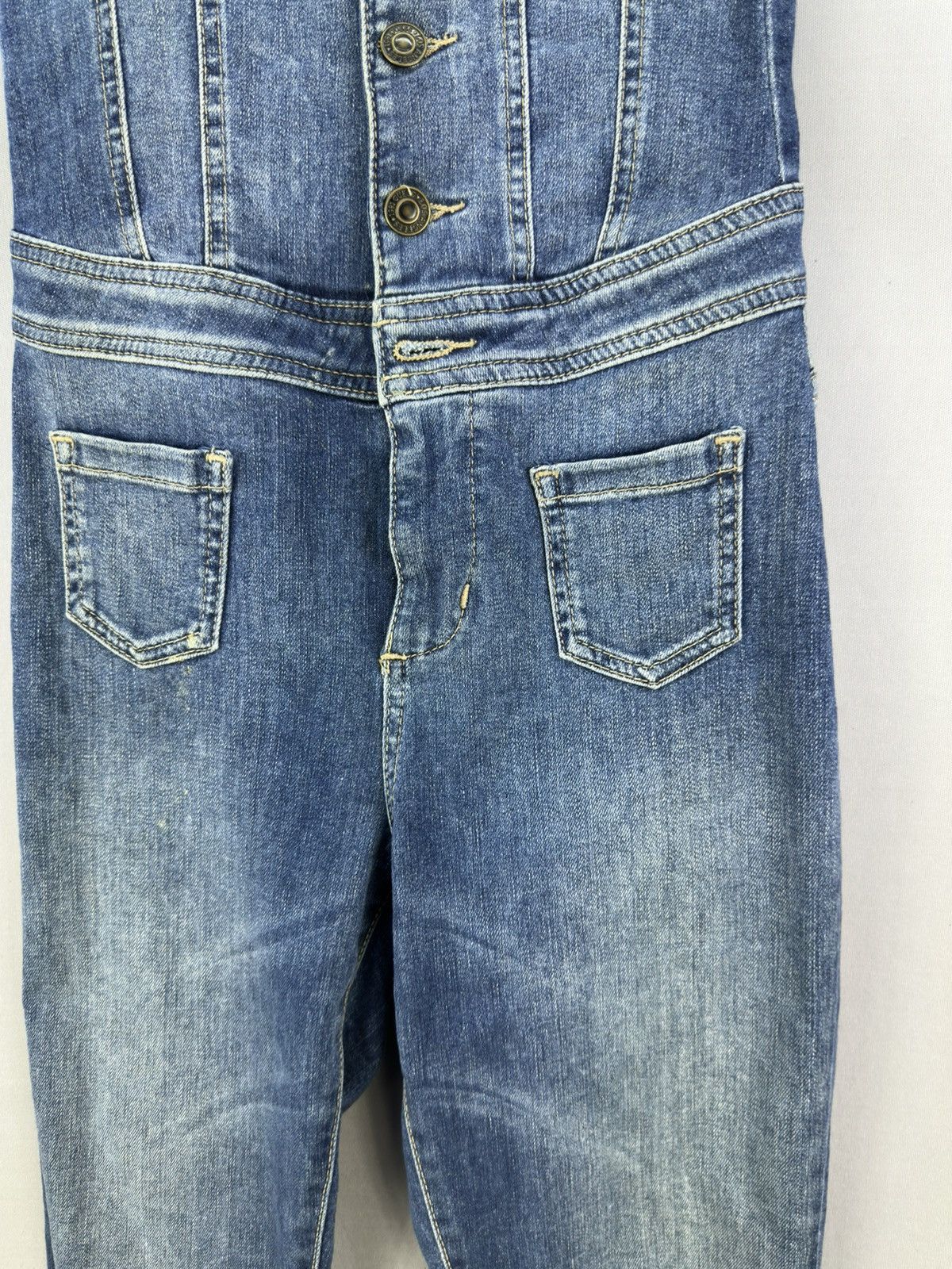Guess Guess Sleeveless Denim Coverall Jumpsuit Size 26" / US 2 / IT 38 - 3 Thumbnail