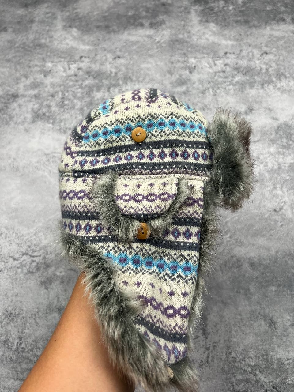 Vintage Vintage Ushanka Hat Mohair Fuzzy Fur Japanese 90S Size ONE SIZE - 3 Thumbnail