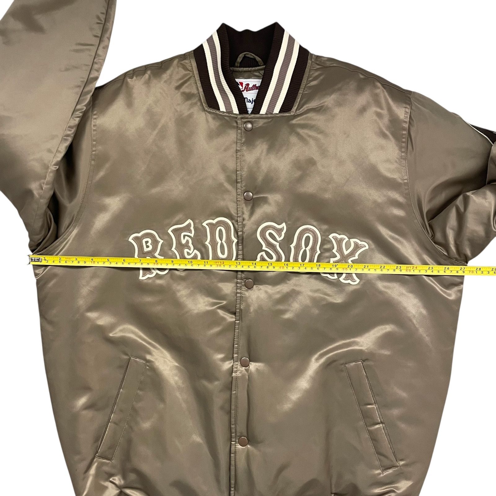 MLB RARE VTG 00s BOSTON RED SOX MAJESTIC AUTHENTIC SATIN JACKET Size US L / EU 52-54 / 3 - 9 Thumbnail