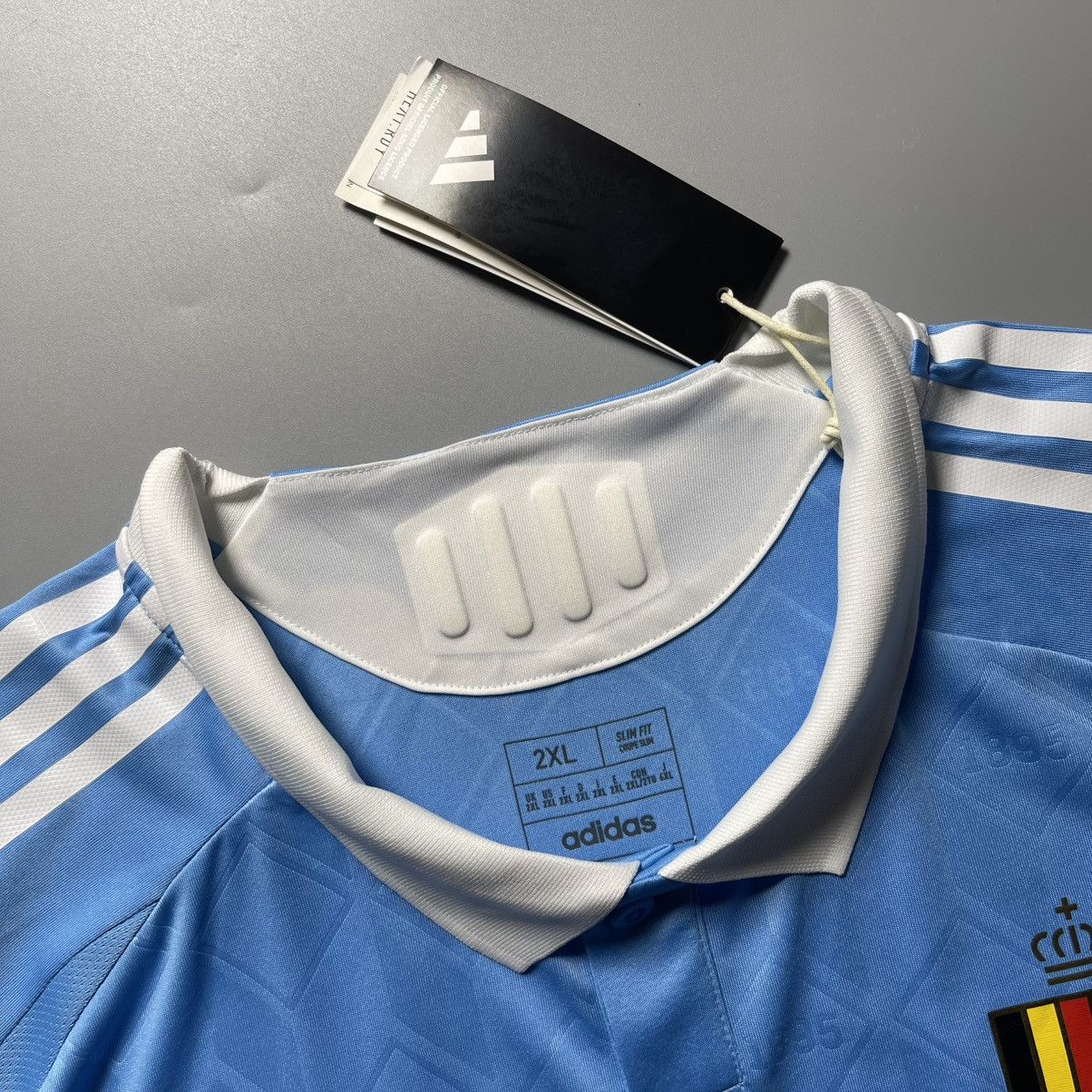 Adidas × Vintage NWT BELGIUM ADIDAS 2024 EURO FOOTBALL AWAY JERSEY #10 TINTIN Size US XXL / EU 58 / 5 - 6 Thumbnail