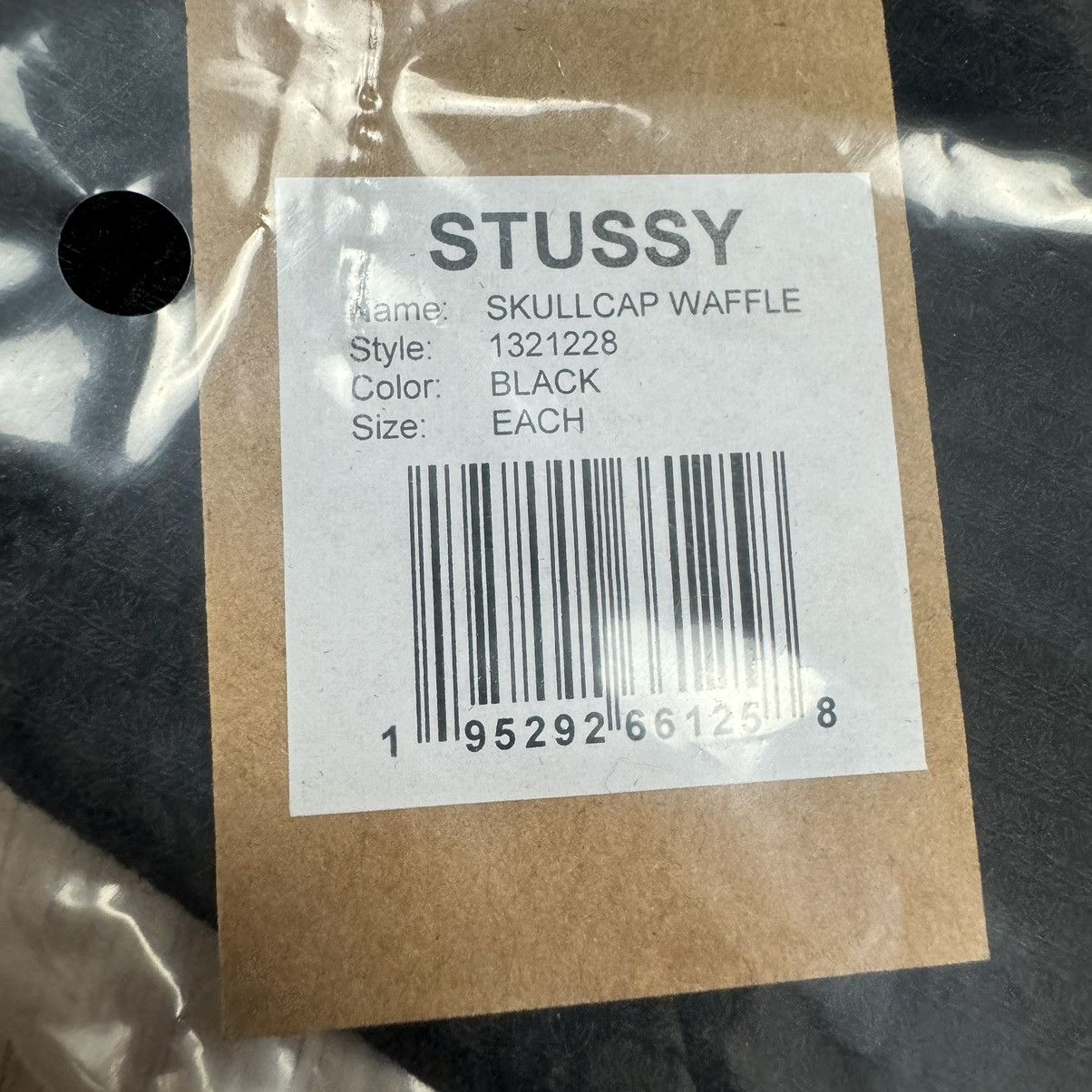 Stussy Stussy Skullcap Waffle Beanie Black Deadstock Size ONE SIZE - 6 Thumbnail