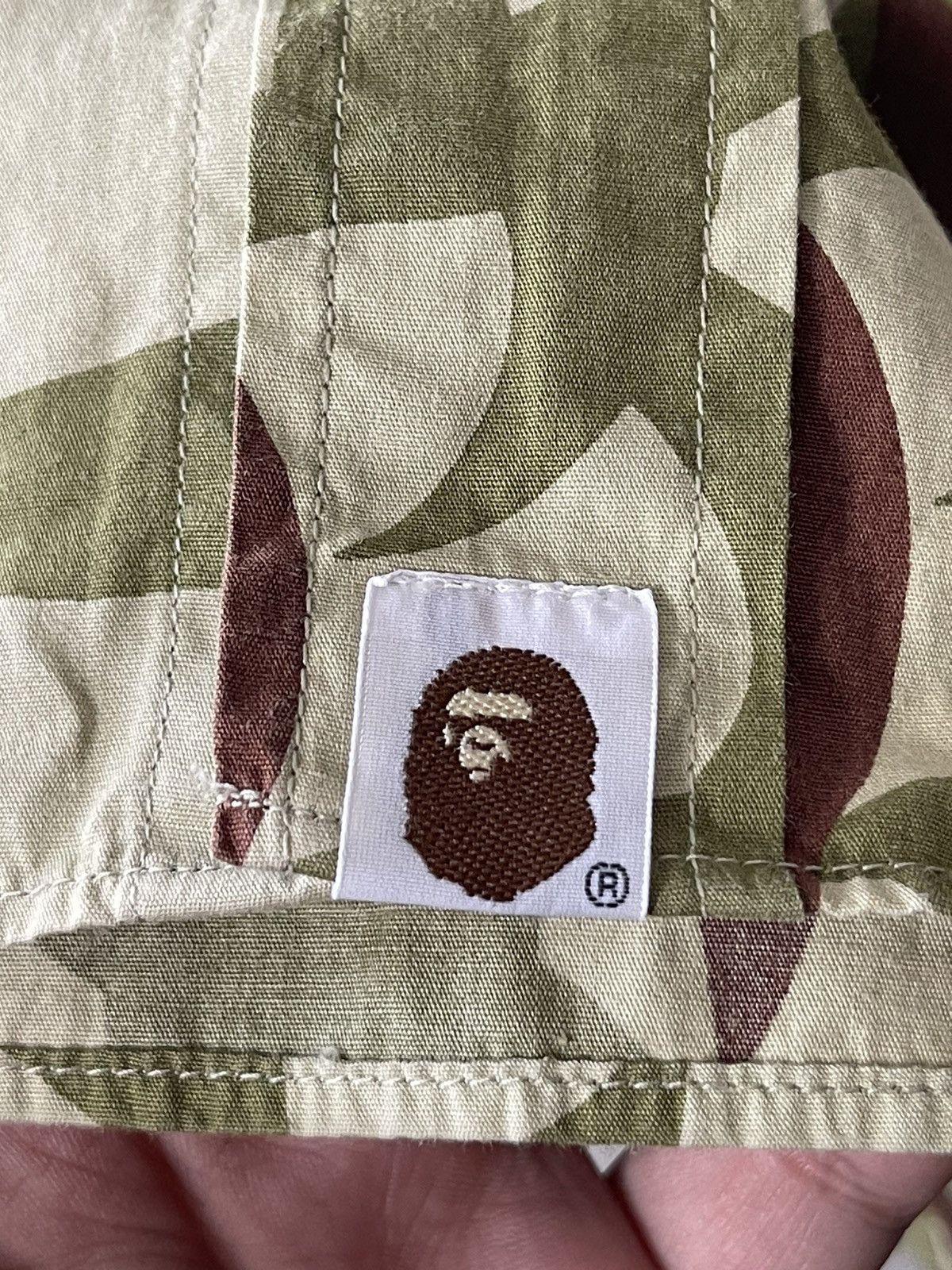 Bape OG Bape Tribal Camo Longsleeve Button Shirt Size US XL / EU 56 / 4 - 7 Thumbnail