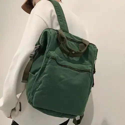 Japanese Brand Canvas Backpack Double Handle Leisure Size ONE SIZE - 1 Thumbnail