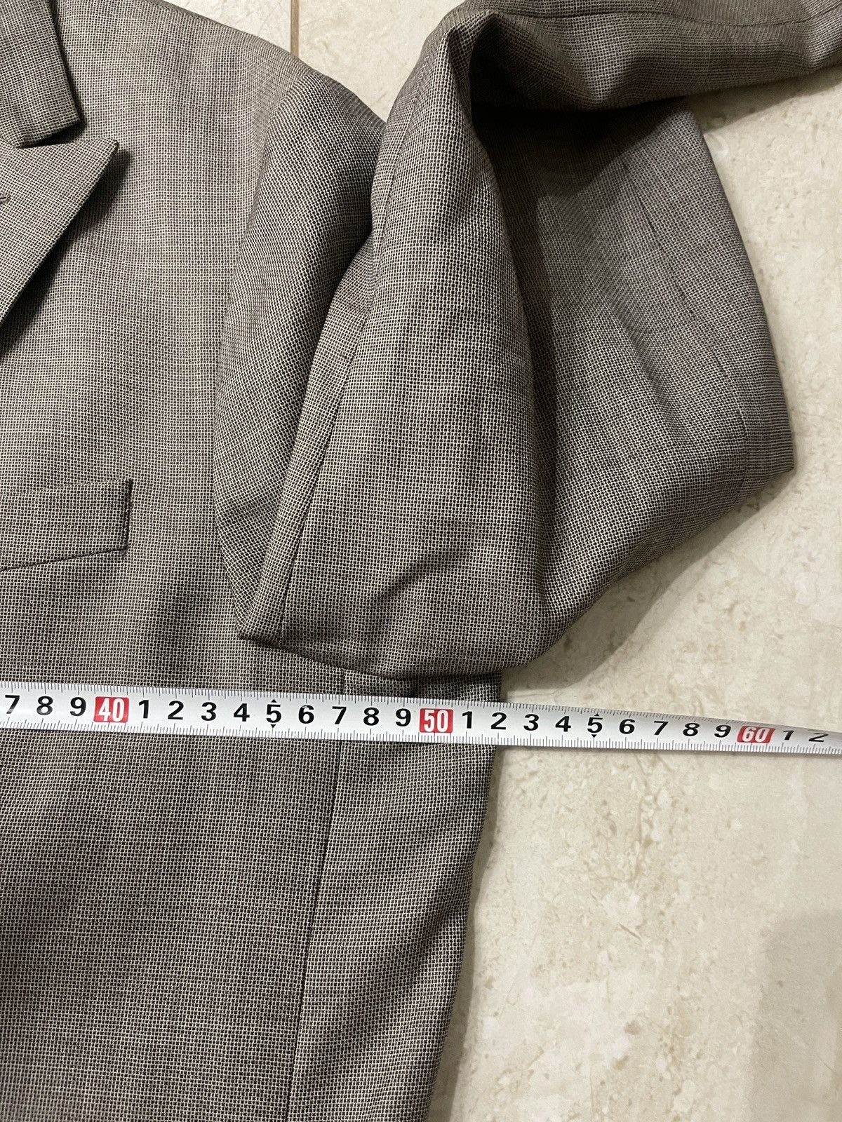 Designer Designer light blazer sport coat Bertoni wool classic jacket Size 38R - 10 Thumbnail