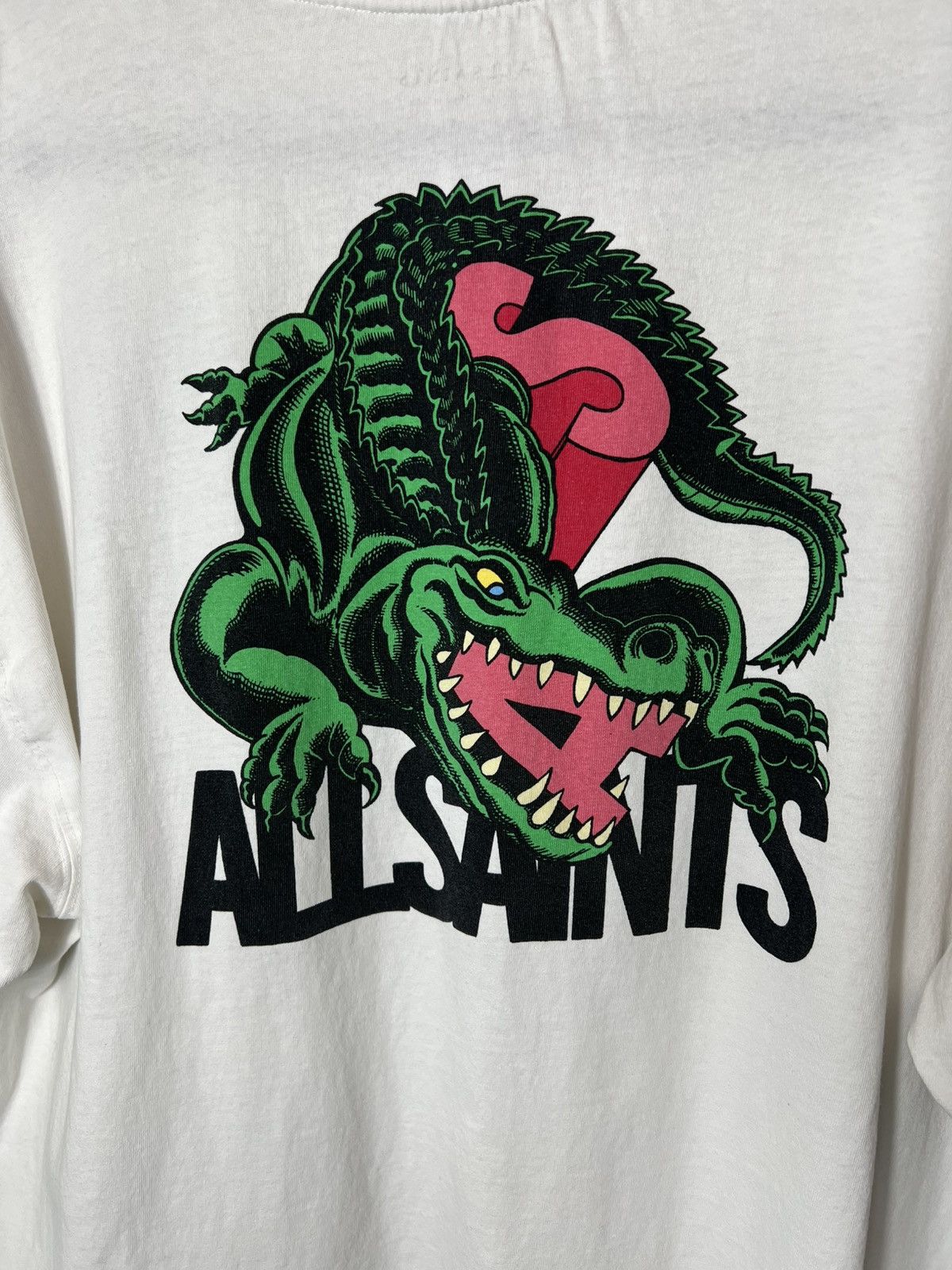 Allsaints Vintage streetwear y2k sk8 Allsaints Alligator Crocodile Tee Size US XL / EU 56 / 4 - 2 Thumbnail