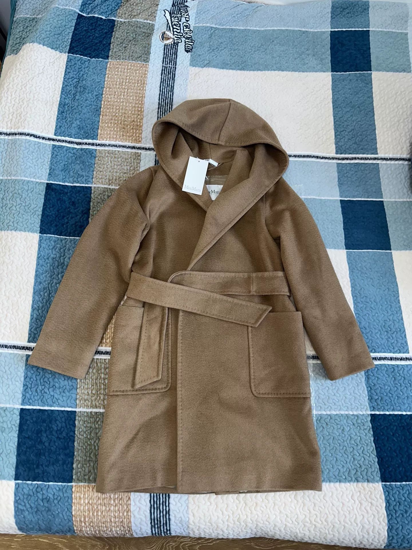 MaxMara Rialto Camel Hooded Coat
