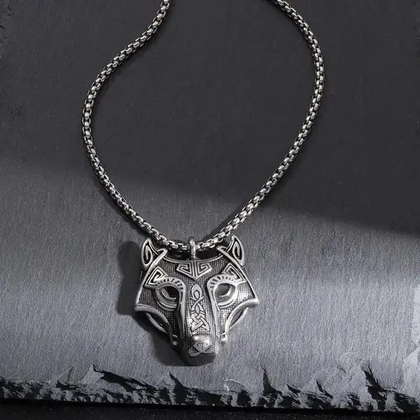 Jewelry × Vintage Wolf Head Totem Necklace Size ONE SIZE - 4 Thumbnail