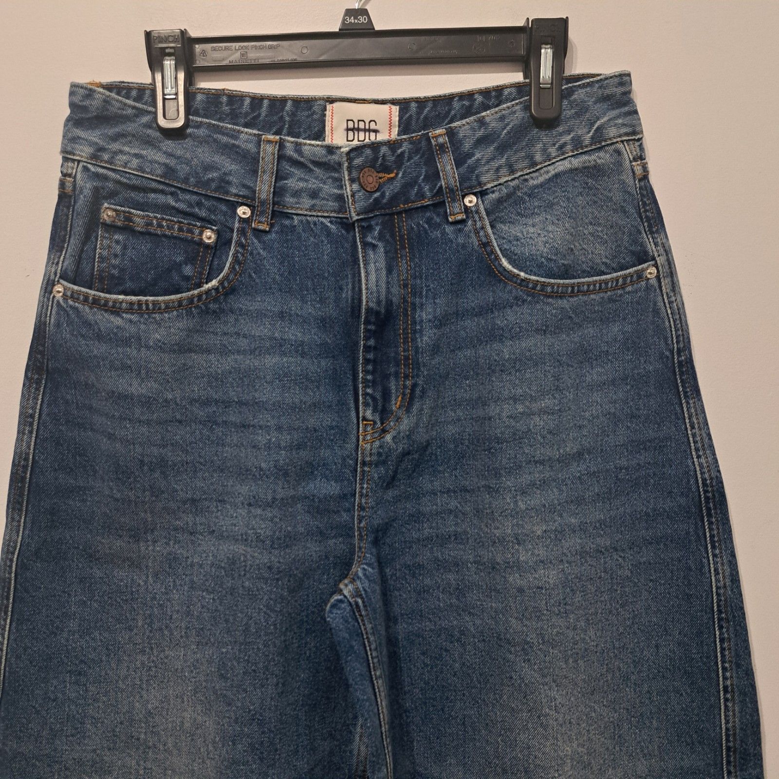 Bdg BDG Baggy Streetwear Wide Leg Cropped Jeans Size 31 Light Bl Size 31" - 10 Thumbnail