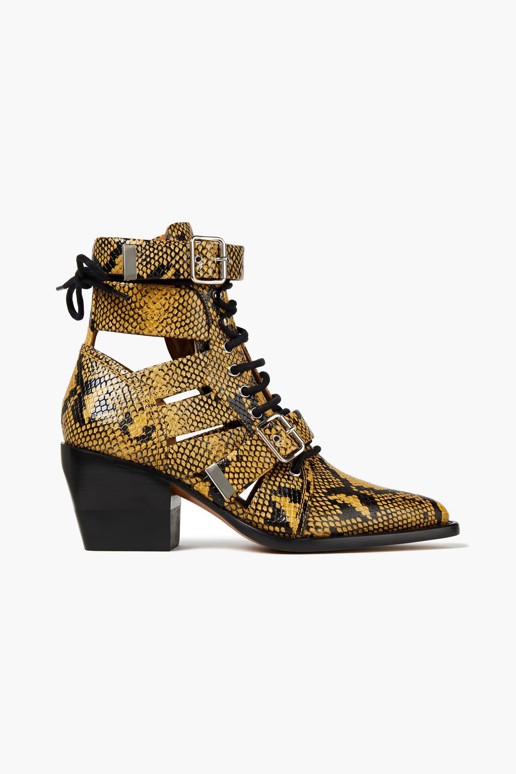 Chloe o1y0825 Ankle Boots in Marigold/Black Size US 5.5 / IT 35.5 - 1 Thumbnail