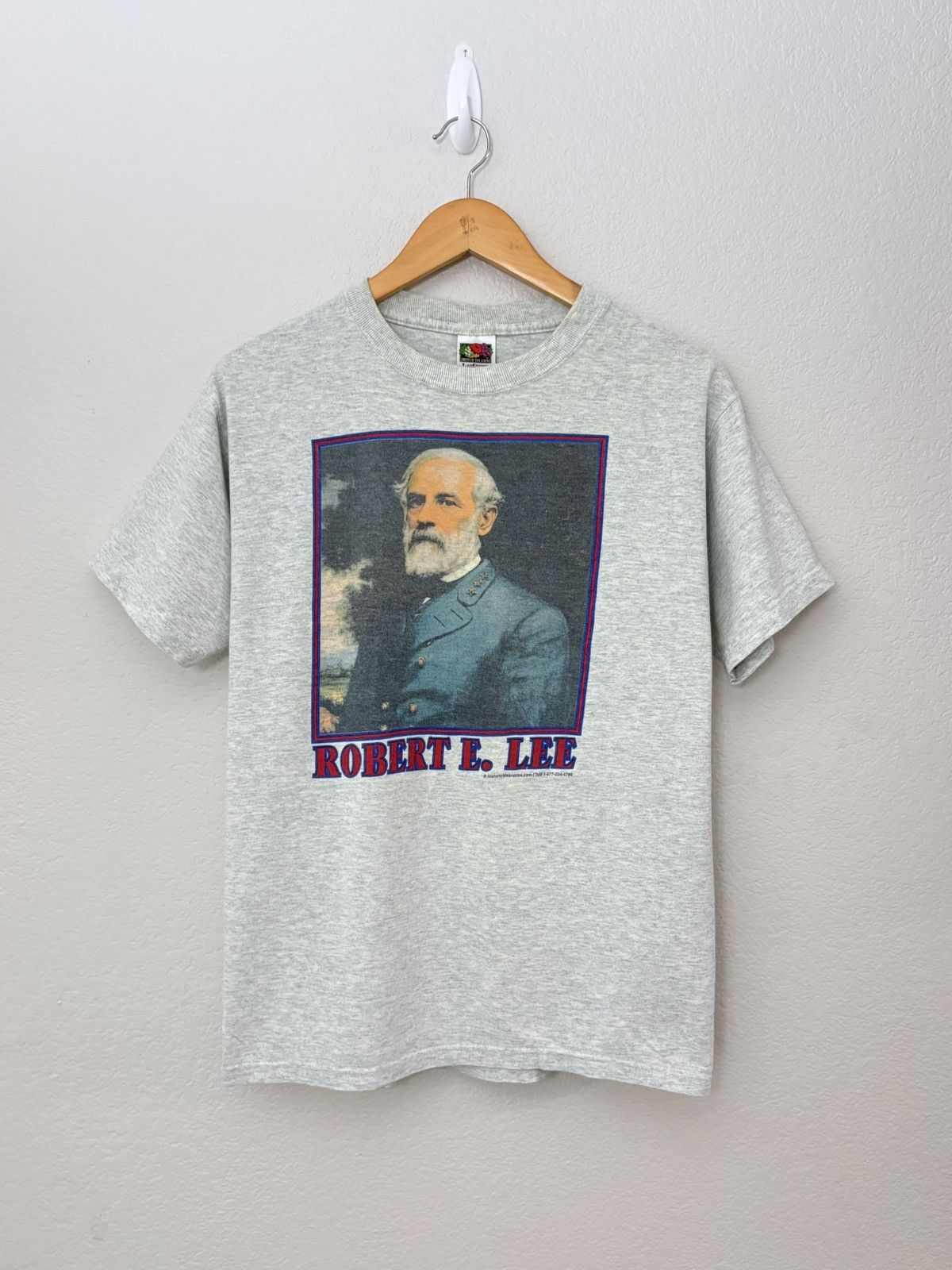 Vintage 90’s Robert E Lee War General Rare Vintage Tee Shirt Size US M / EU 48-50 / 2 - 1 Thumbnail