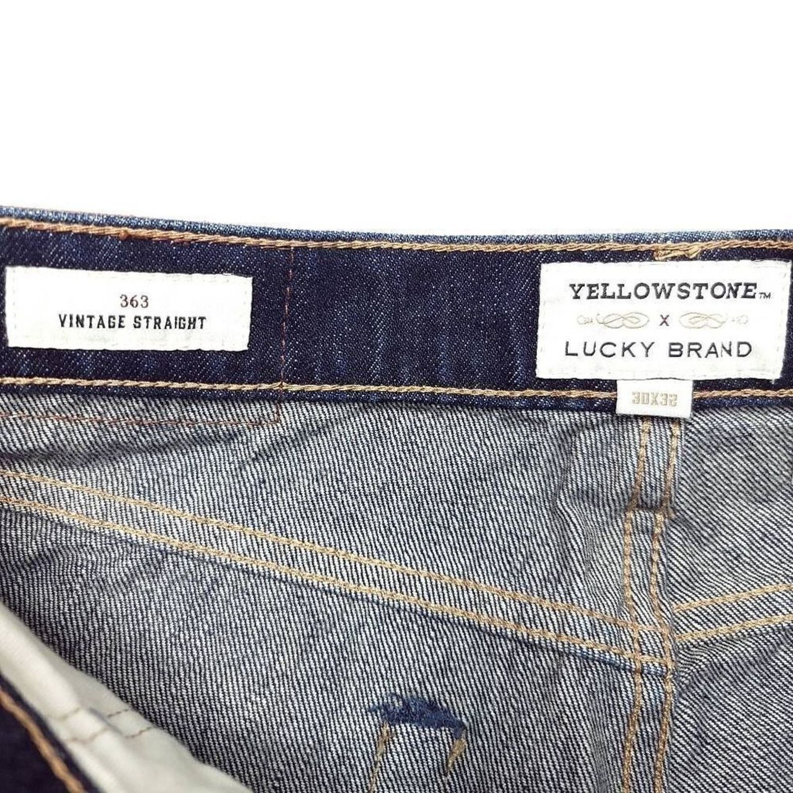 Lucky Brand NWT Lucky Brand Yellowstone 363 Vintage Jeans Mens 30x32 Size US 30 / EU 46 - 7 Thumbnail