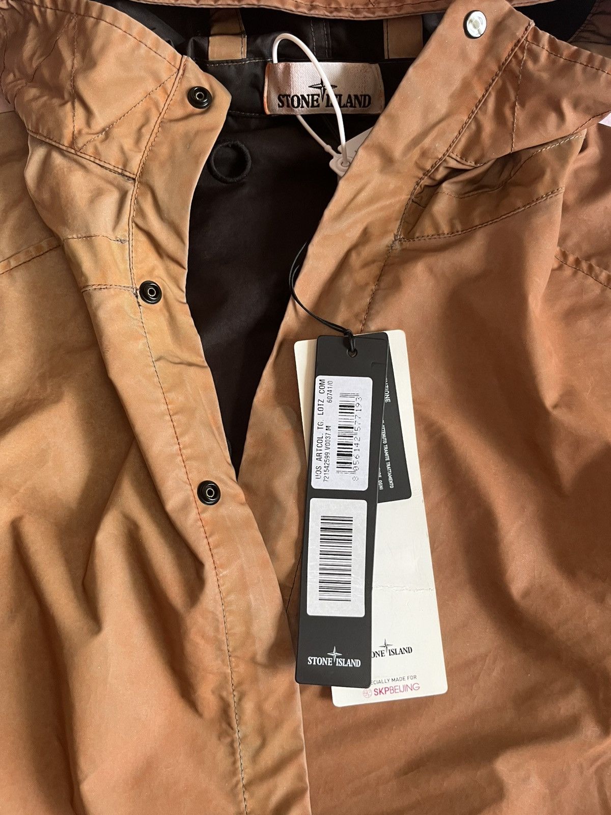 Stone Island Stone Island Orange Dust Reflective Parka M Size US M / EU 48-50 / 2 - 10 Thumbnail