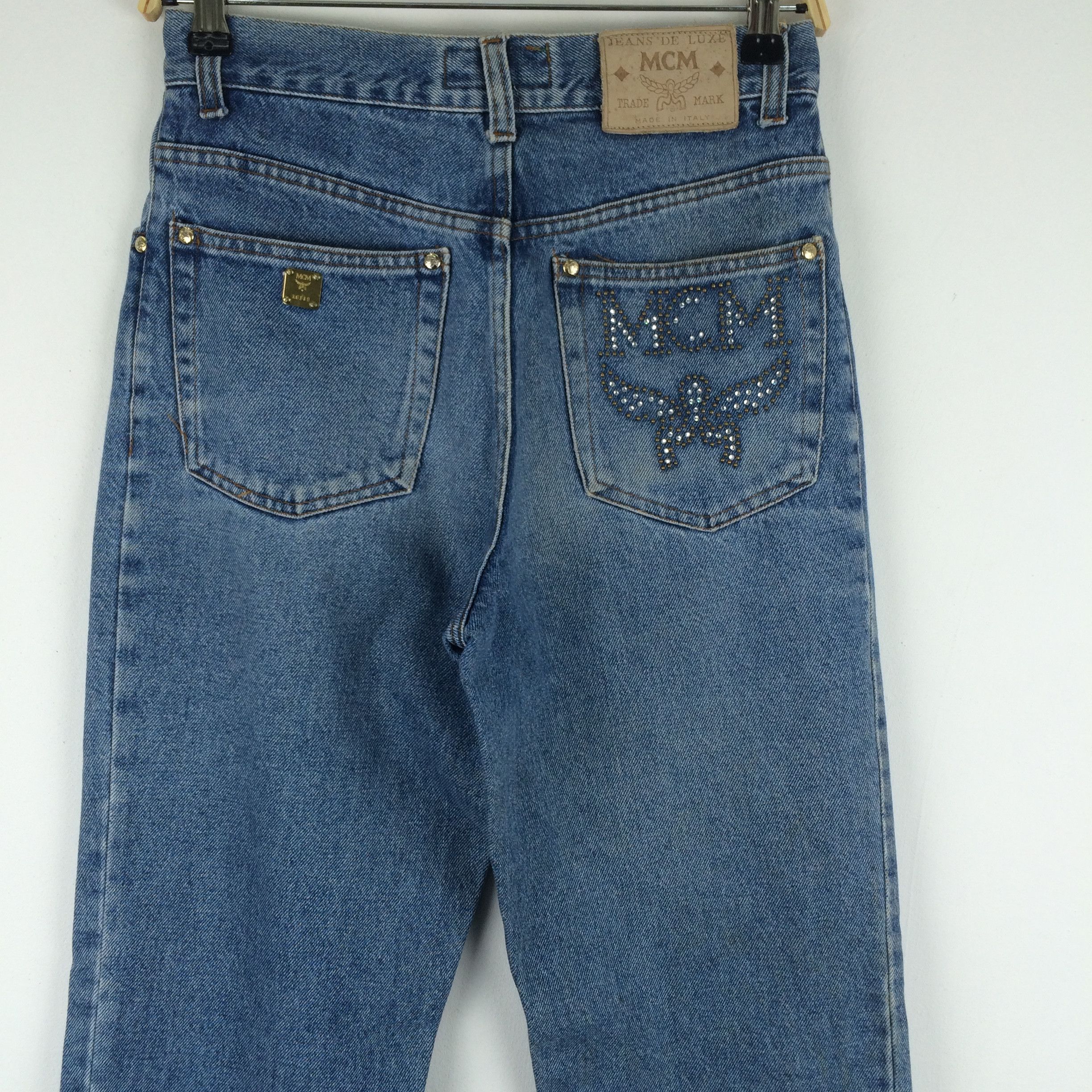 MCM × Vintage x162 MCM ITALY VTG HIGH WAIST JEANS Size 29" - 4 Thumbnail