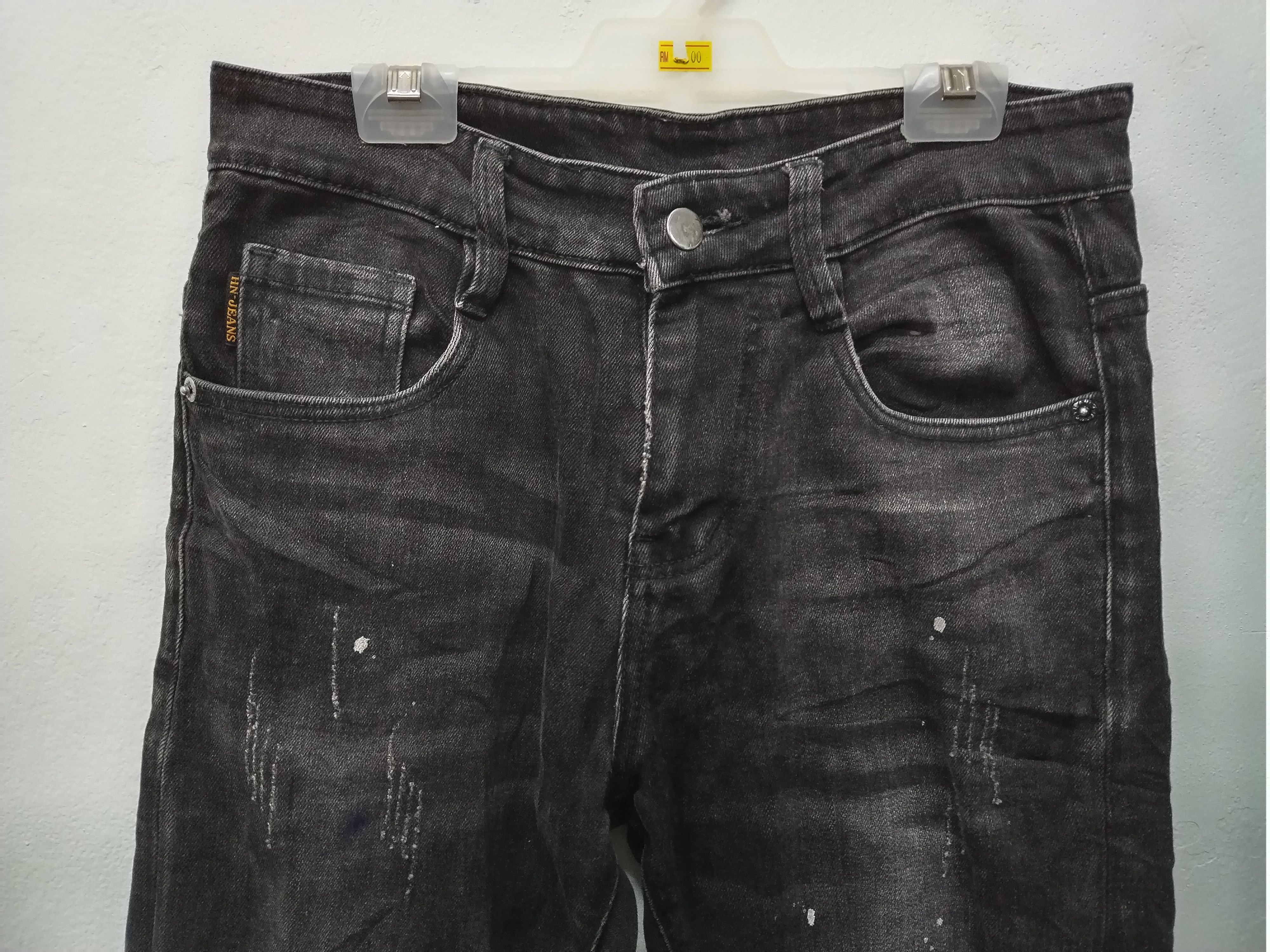 If Six Was Nine × Le Grande Bleu (L.G.B.) Nice Distressed Ribbed Stretchable Slim Jeans Size US 30 / EU 46 - 4 Thumbnail