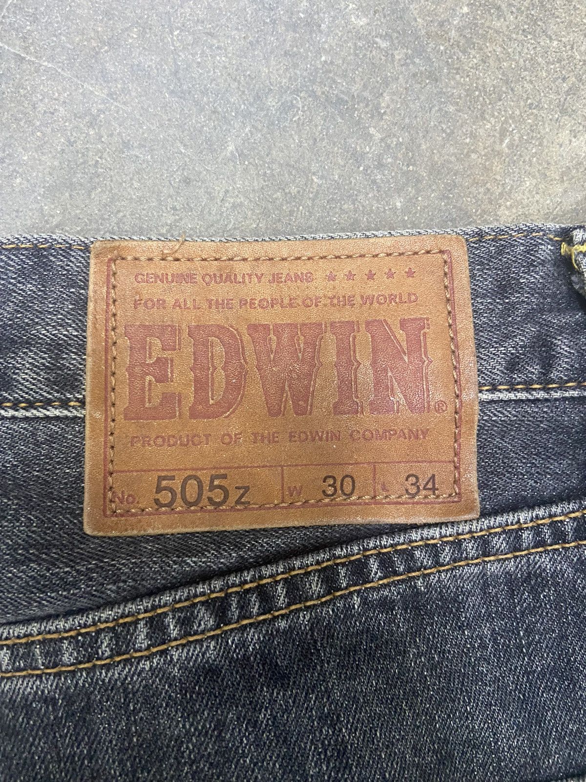 Beauty Beast 🔥 Baggy 🔥 Vintage Edwin 505Z jeans Size US 31 - 6 Thumbnail