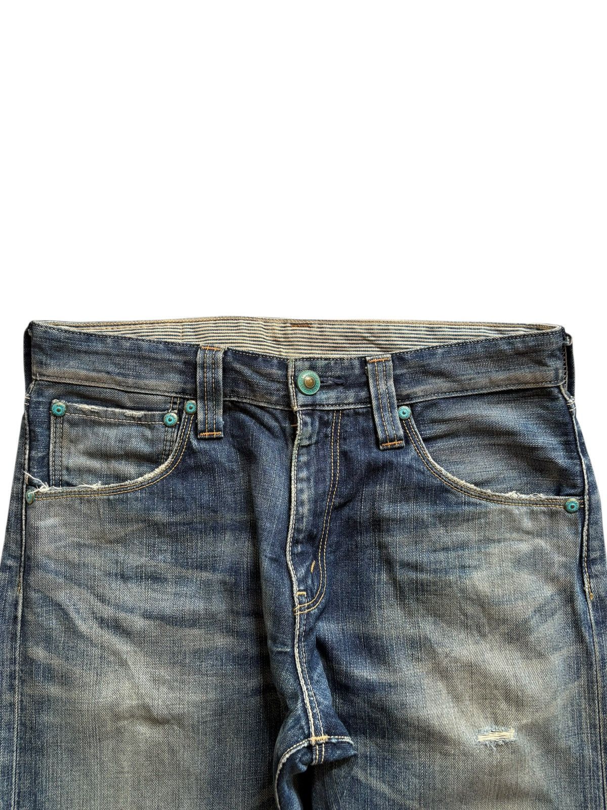 Levi's Vintage 90s Levis 503 Mud Wash Ripped Loose Baggy Jeans Size US 34 / EU 50 - 4 Thumbnail