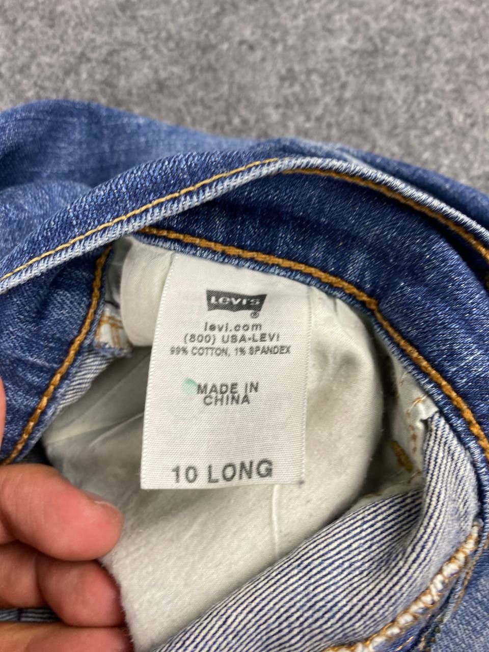Levi's vintage levis 505 straight leg denim nice design Size 33" - 14 Thumbnail