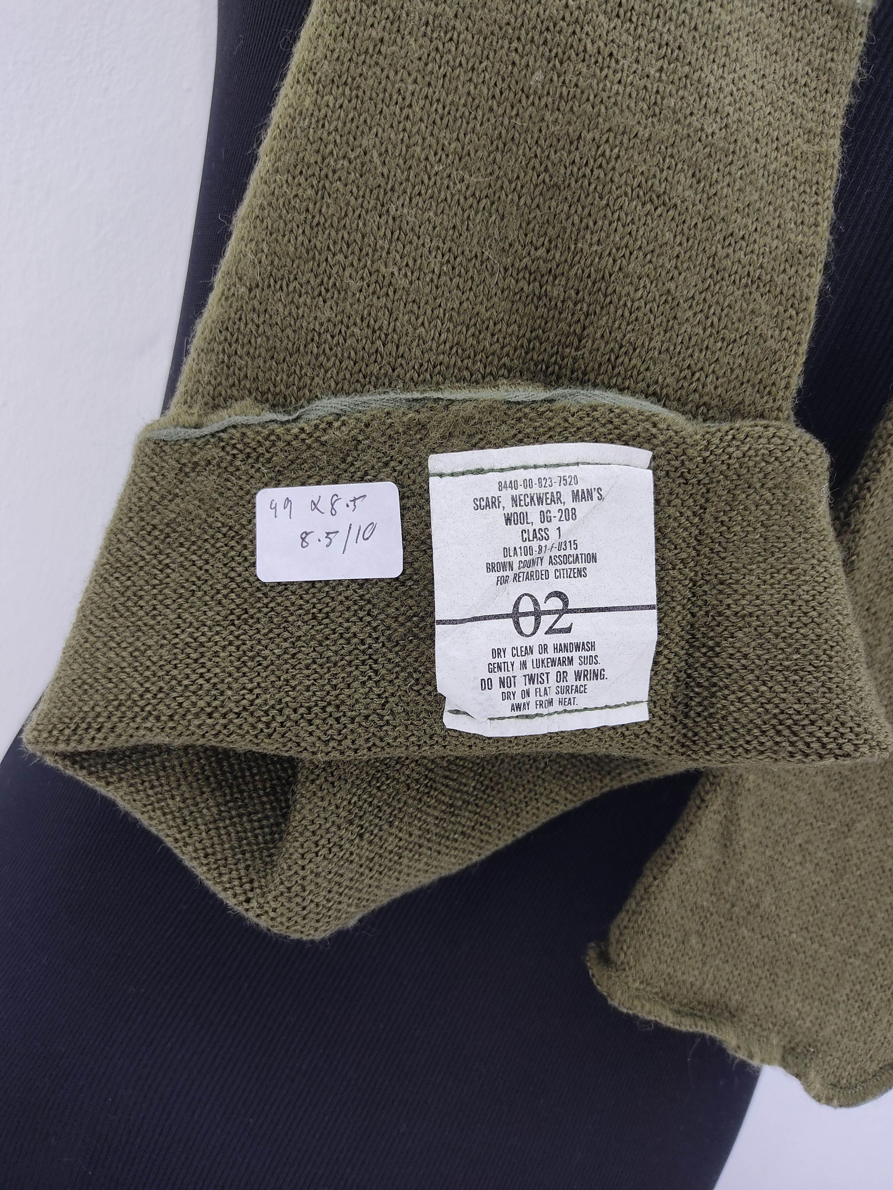 Vintage Vintage US Army Brown County Association Wool Scarf/Muffler Size ONE SIZE - 4 Thumbnail