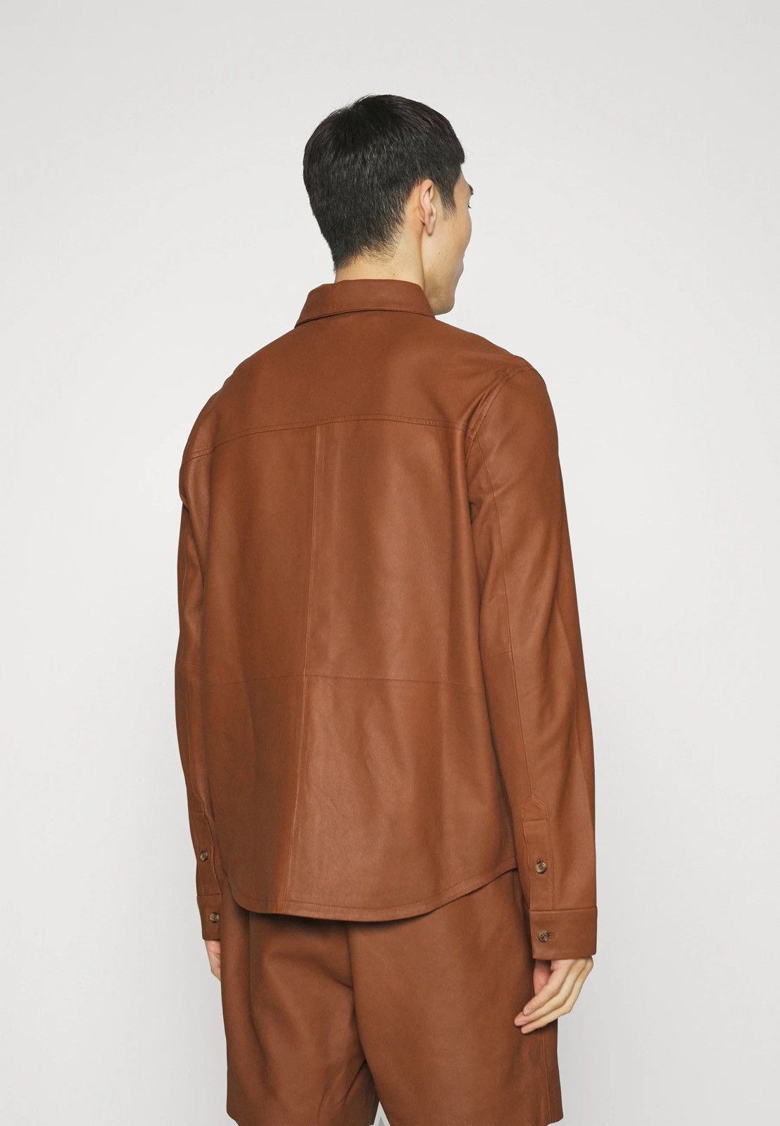 Other !DS! SS23 Studio ID Andrew Brown Leather Shirt Size US M / EU 48-50 / 2 - 5 Thumbnail