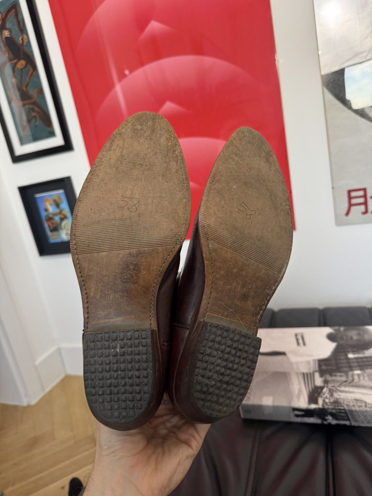 Leather Vintage Sancho Cowboy Leather Boots Washed High Faded Rare Size US 8 / EU 41 - 8 Thumbnail