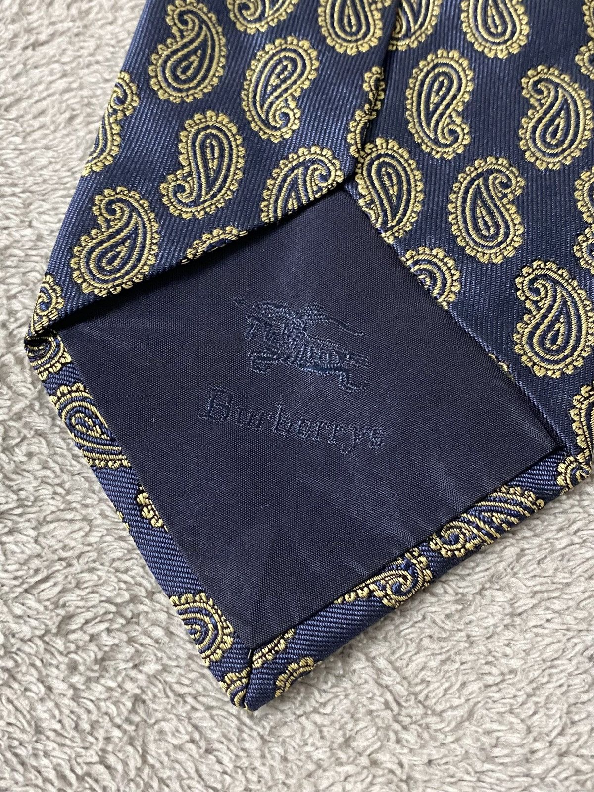 Burberry Burberrys Paisley Silk Necktie Size ONE SIZE - 3 Thumbnail