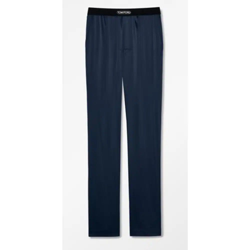 Tom Ford o1sndg1025 IST4H20 Silk Pajama Pant in Blue Size US 32 / EU 48 - 1 Preview