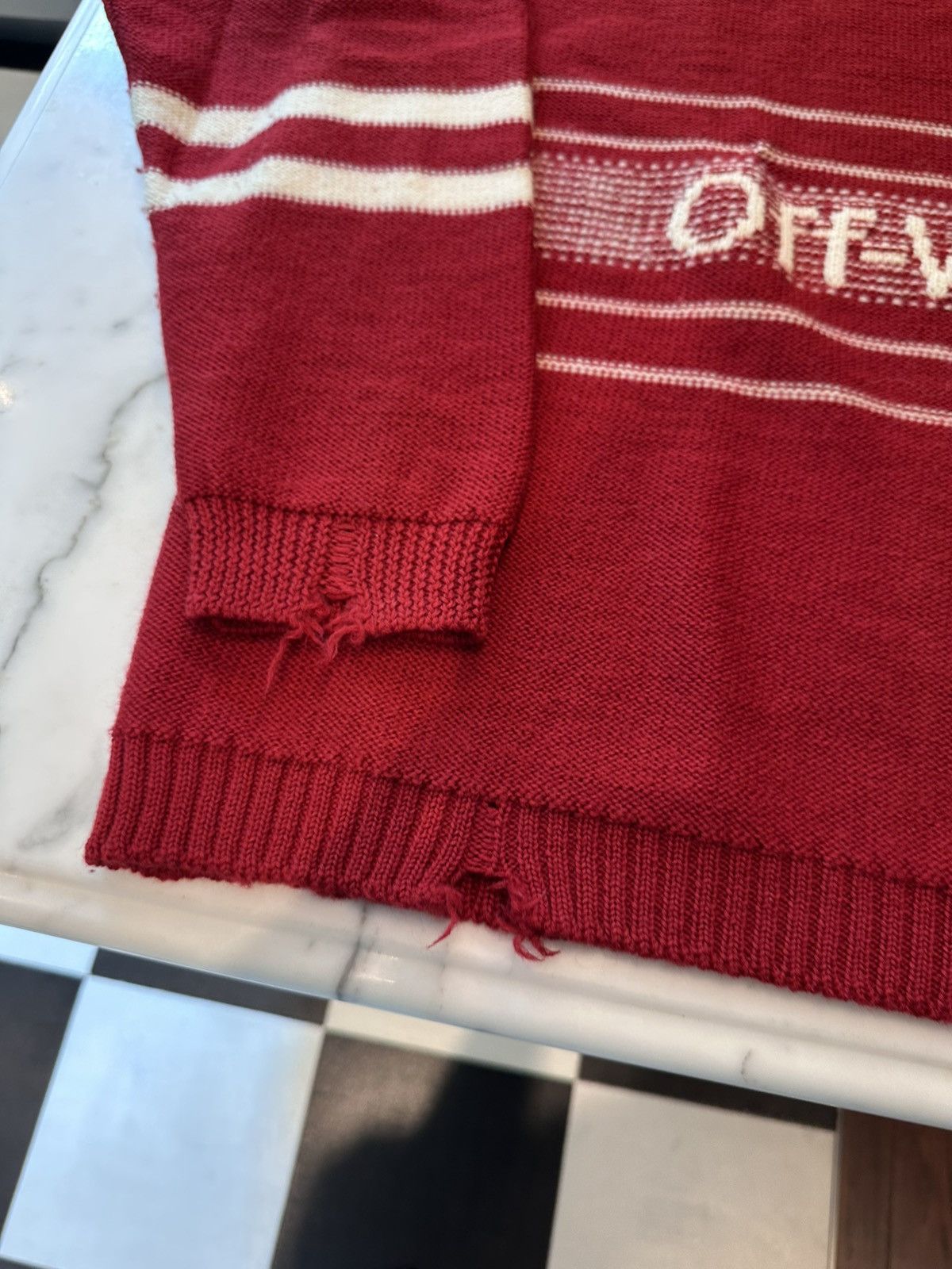 Off-White OFF-WHITE knit jumper Size US XL / EU 56 / 4 - 3 Thumbnail