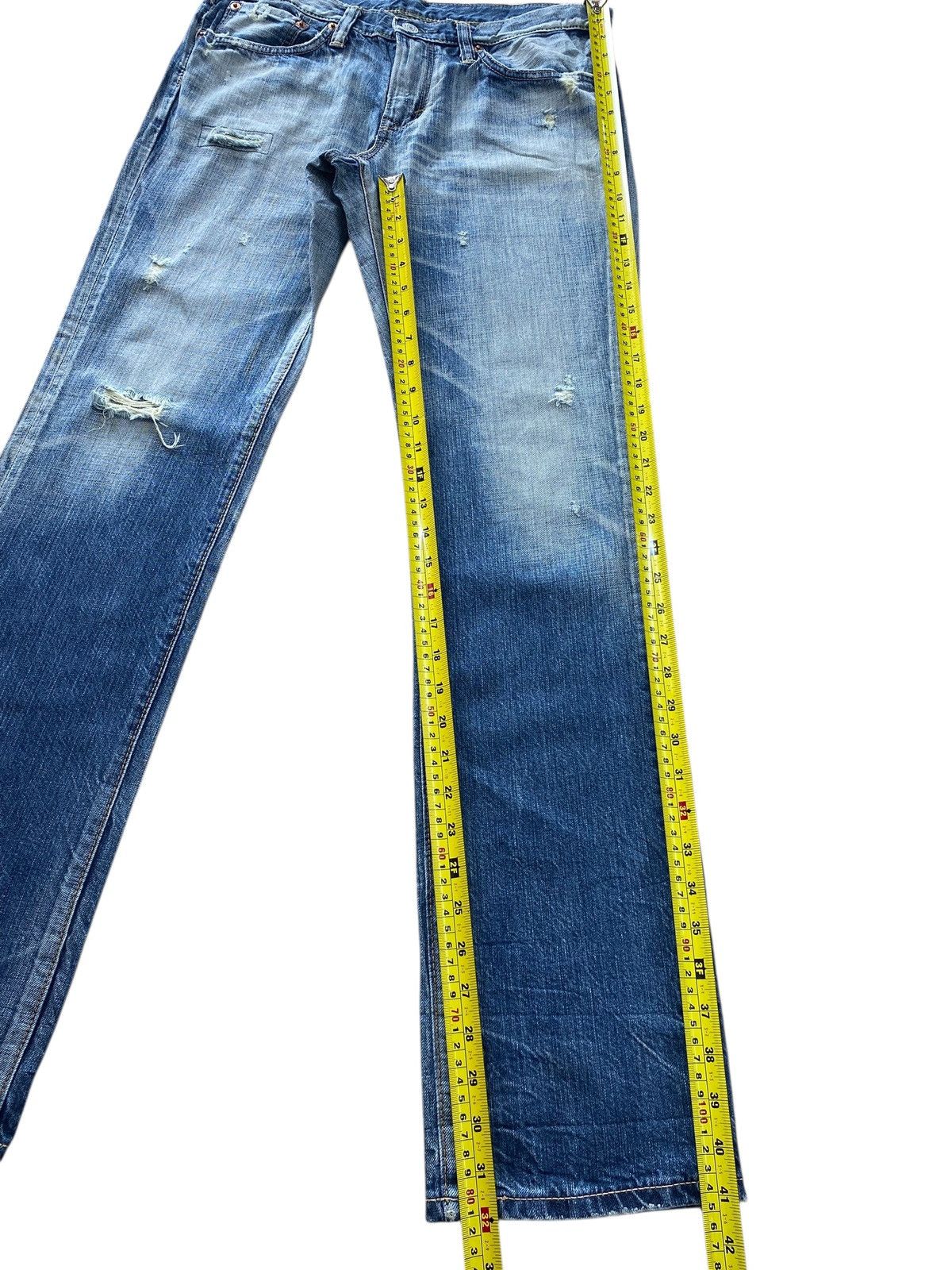 Edwin Edwin Faded Wash Ripped Style Straight Leg Jeana Size US 32 / EU 48 - 8 Thumbnail