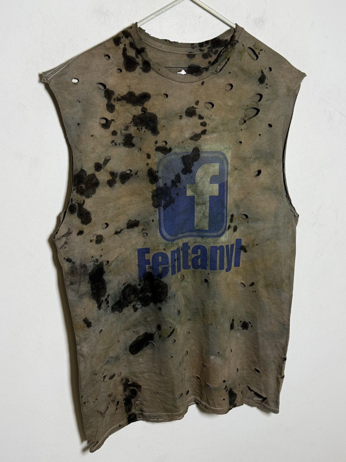 Seditionaries fentanyl thrashed sleeveless t shirt Size US M / EU 48-50 / 2 - 6 Thumbnail