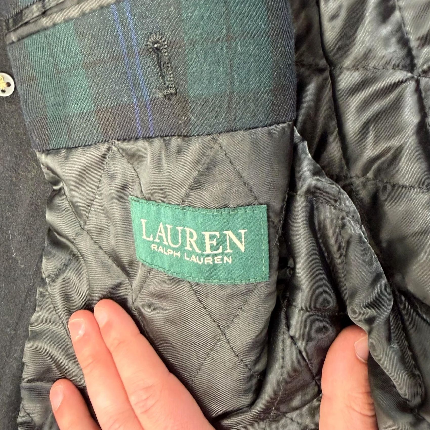 Ralph Lauren Lauren Ralph Lauren Pea Coat Men 48L Black Wool Nautical Double Breasted Heritag Size US M / EU 48-50 / 2 - 3 Thumbnail