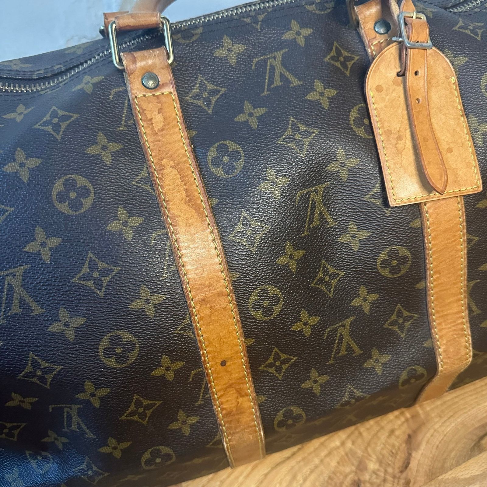 Louis Vuitton Vintage Louis Vuitton 1994 Keepall 55 Bag Size ONE SIZE - 13 Thumbnail