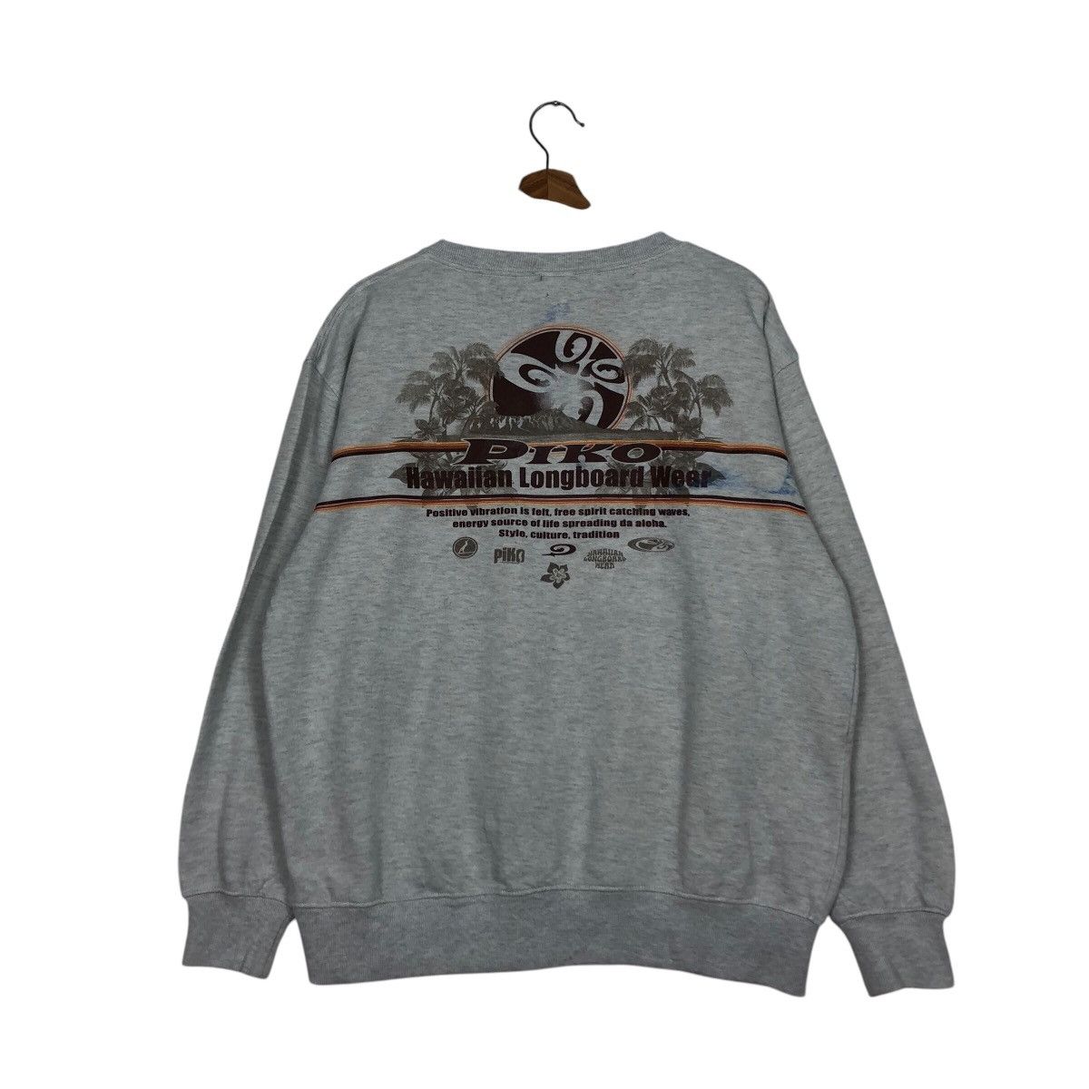 Japanese Brand × Vintage 📌Vintage Sweatshirt Piko Hawaii Design Big Logo Size US L / EU 52-54 / 3 - 9 Thumbnail