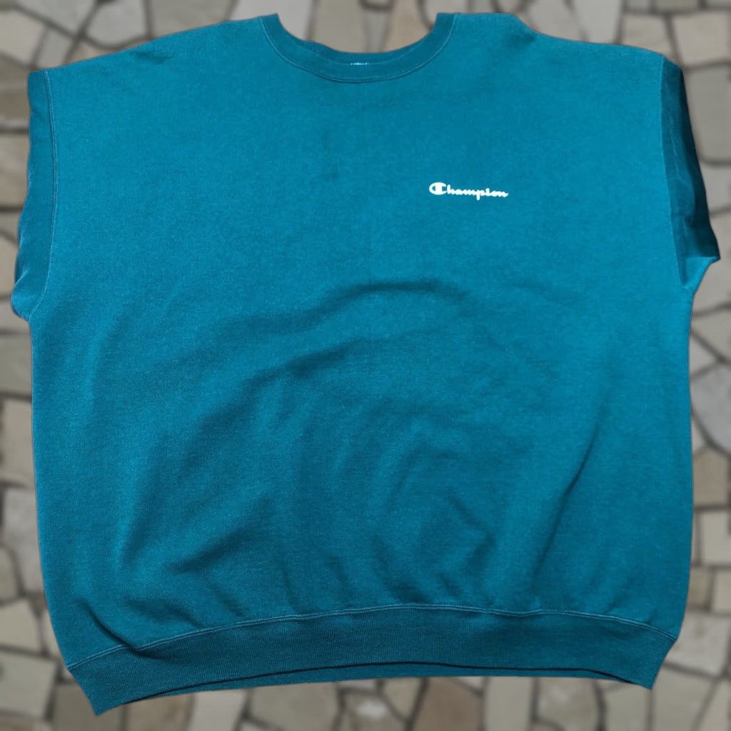 Champion VINTAGE Champion Sweatshirt Crewneck Green Embroidered Logo Men’s XXL Unisex Adults 2XL Size US XXL / EU 58 / 5 - 1 Thumbnail