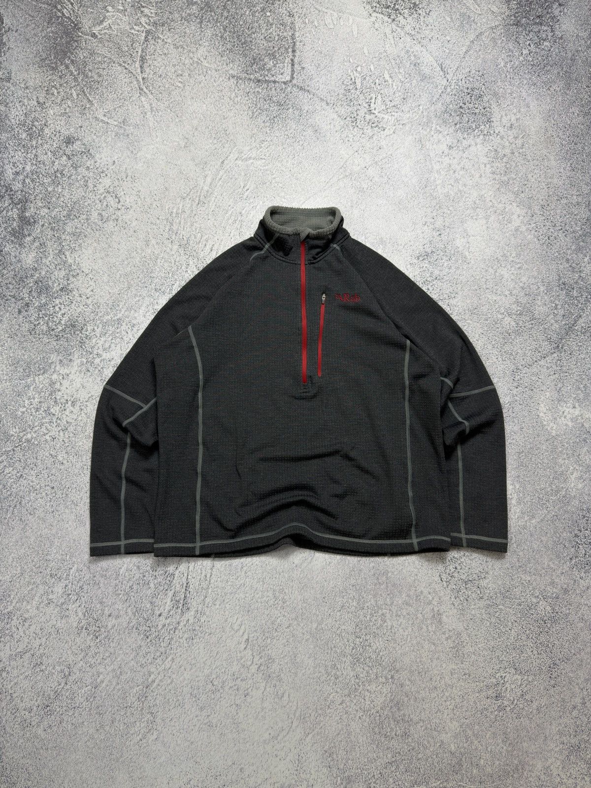 Rab Rab Nucleus Grid Fleece Quarter-Zip Pullover Anthracite Size US XL / EU 56 / 4 - 1 Thumbnail