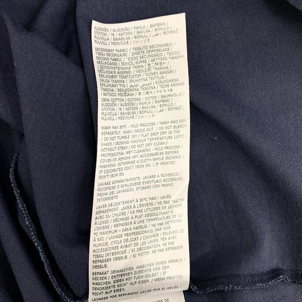 Maison Margiela Maison Margiela Dark Logo Stitch Short Sleeve T-shirt K26WX Size US S / EU 44-46 / 1 - 8 Thumbnail