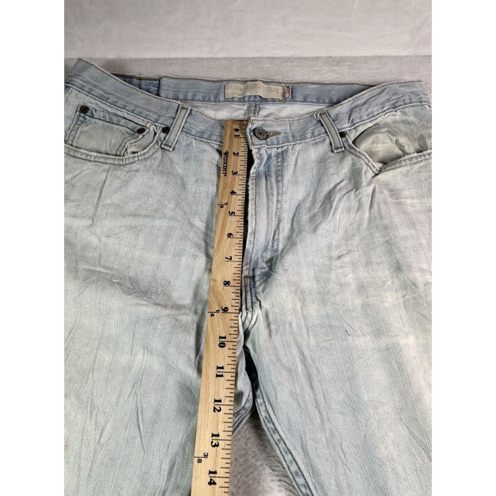 Levi's VINTAGE Levi's 527 Jeans Men 36x30 Light Wash Bootcut Distressed Stained 5-Pocket Denim Blue Size US 36 / EU 52 - 3 Thumbnail