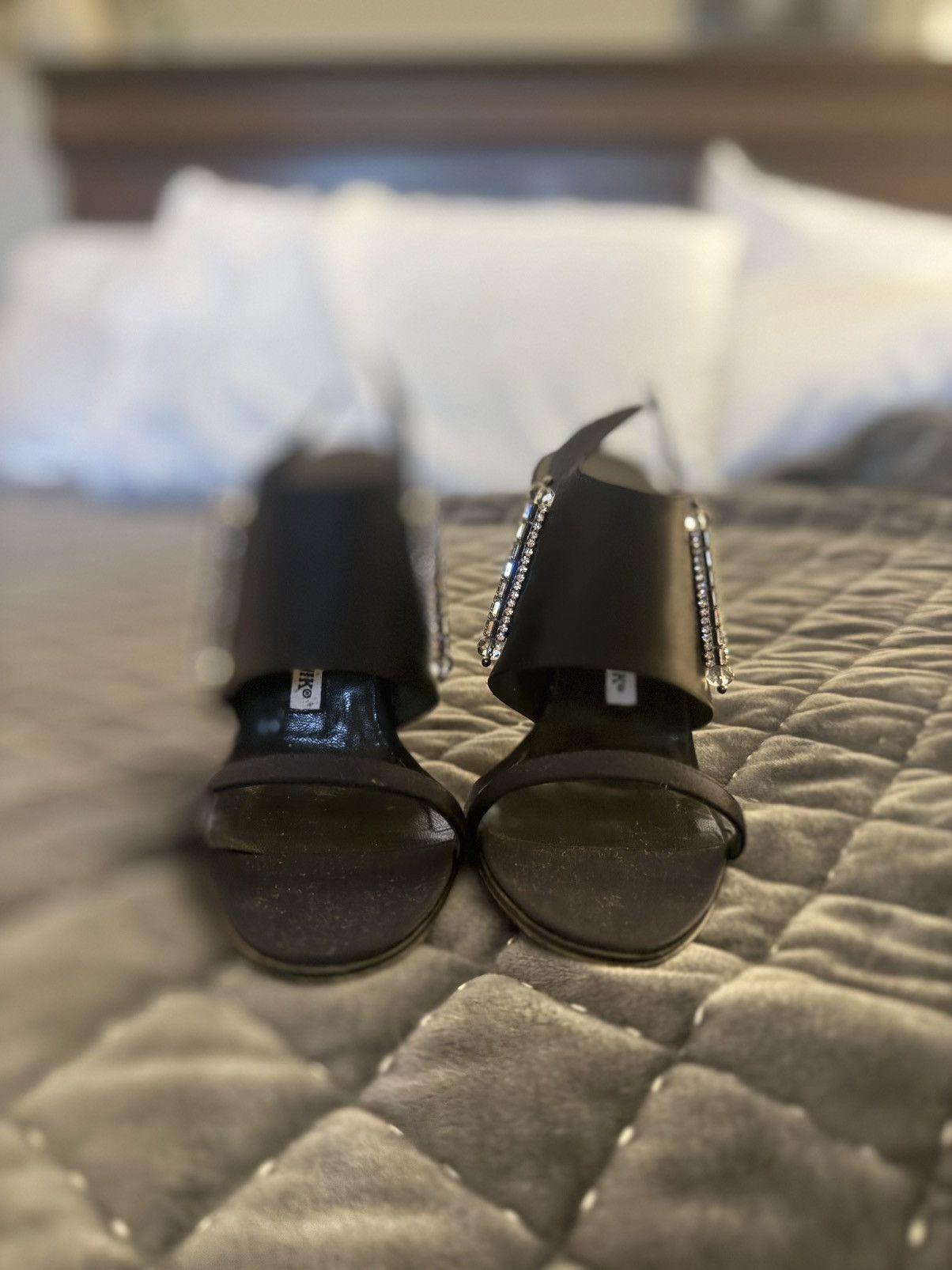 Manolo Blahnik Manolo Blahnik Black Crystal Heels Size US 6.5 / IT 36.5 - 2 Thumbnail
