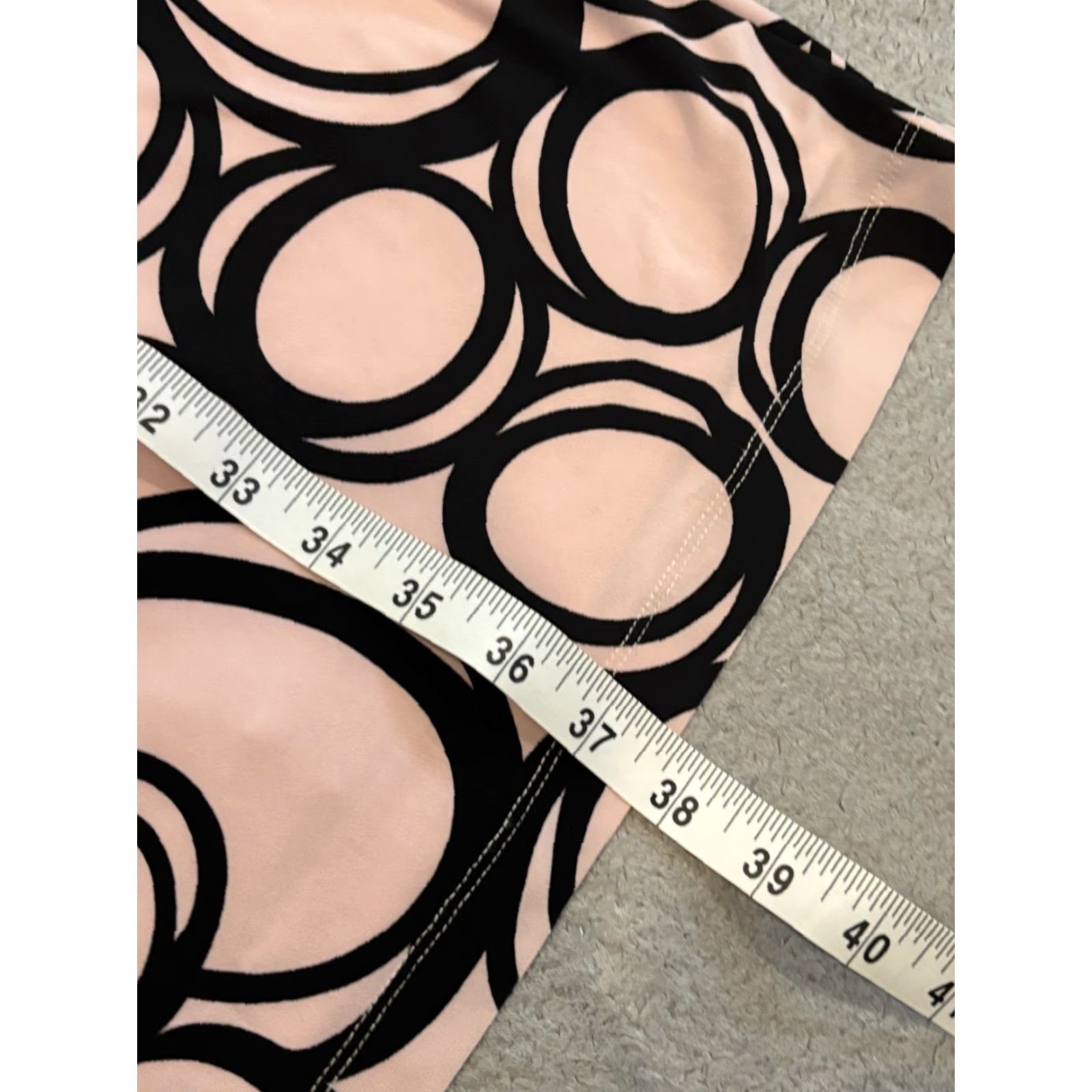 Anne Klein Anne Klein Dress Womens Small Pink Geometric Faux Wrap Long Sleeve Career Dress Size S / US 4 / IT 40 - 4 Thumbnail