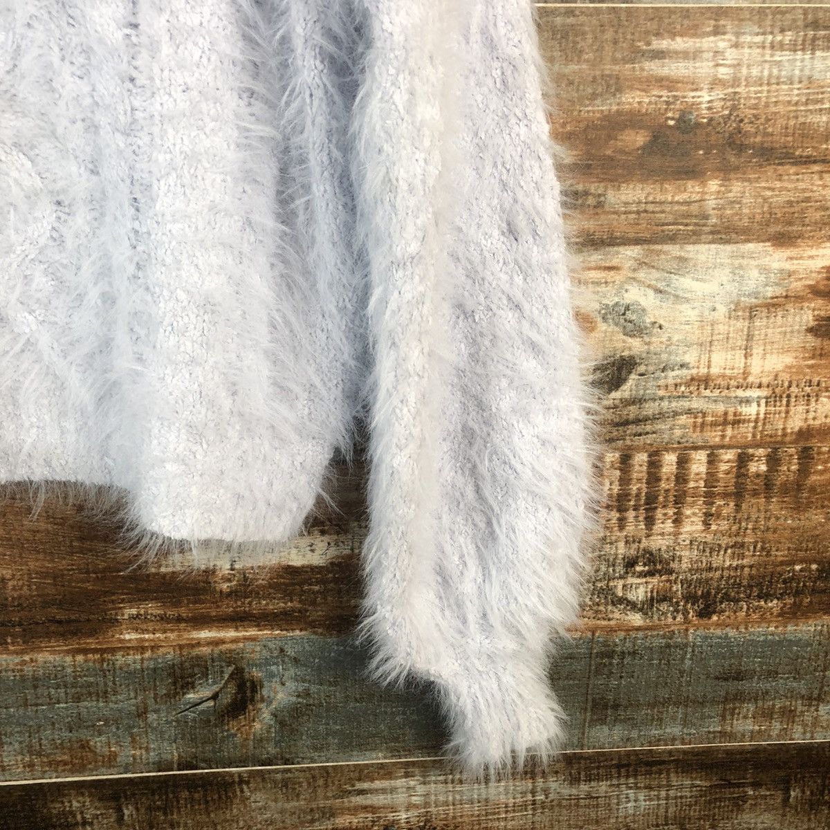 Vintage DL Olive Des Olive shaggy mohair fur Purple Knitwear #C024 Size M / US 6-8 / IT 42-44 - 8 Thumbnail