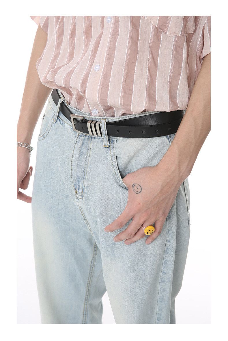 Japanese Brand × Jean Simple Japanese straight loose whitened light blue jeans Size US 32 / EU 48 - 4 Thumbnail
