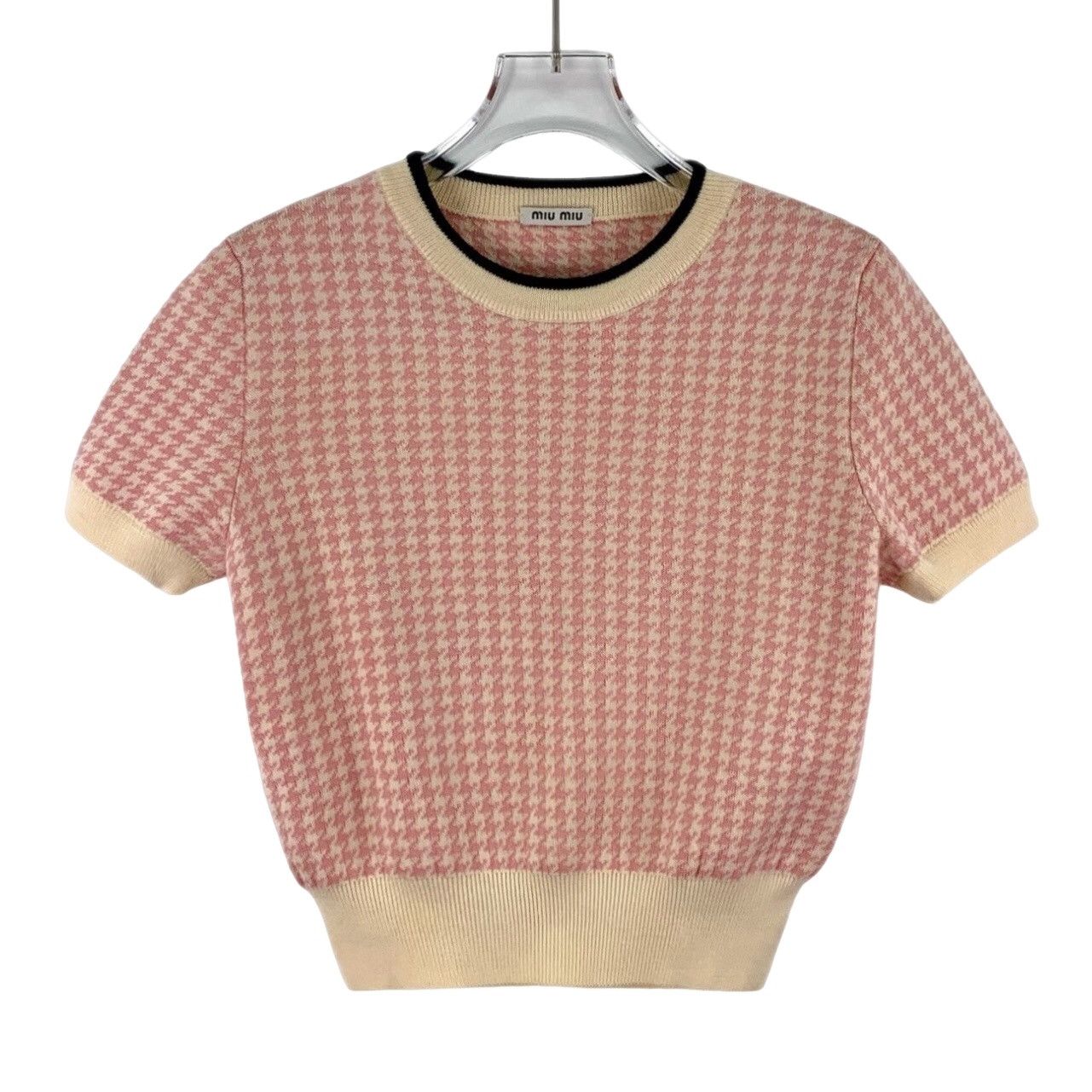 Miu Miu Miu Miu Houndstooth Knit Sweater 38 Size XS / US 0-2 / IT 36-38 - 1 Thumbnail