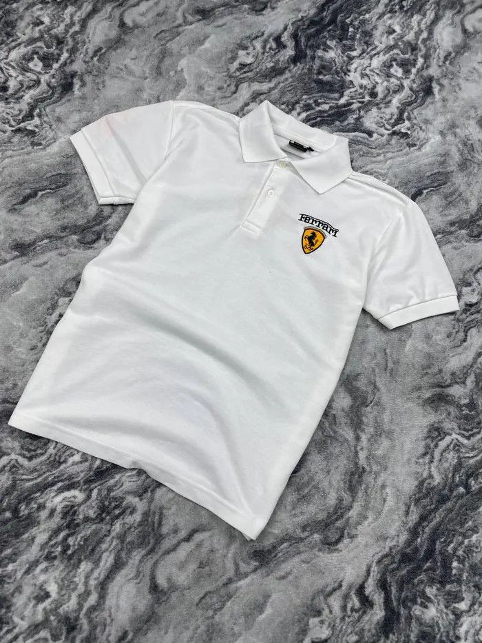 Ferrari Vintage Ferrari Polo Shirt Racing F1 Big Logo Size US M / EU 48-50 / 2 - 1 Thumbnail