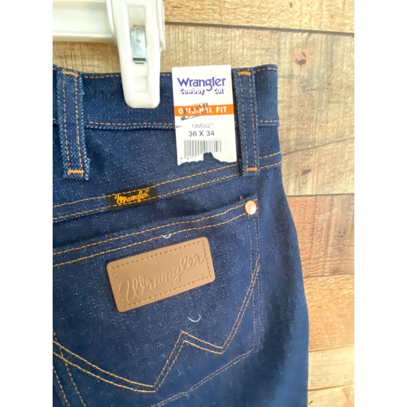 Wrangler VINTAGE Wrangler Original Fit Cowboy Cut Pro Rodeo Mens Jeans 36x34 Blue Cowboy Mens Size US 34 / EU 50 - 3 Thumbnail