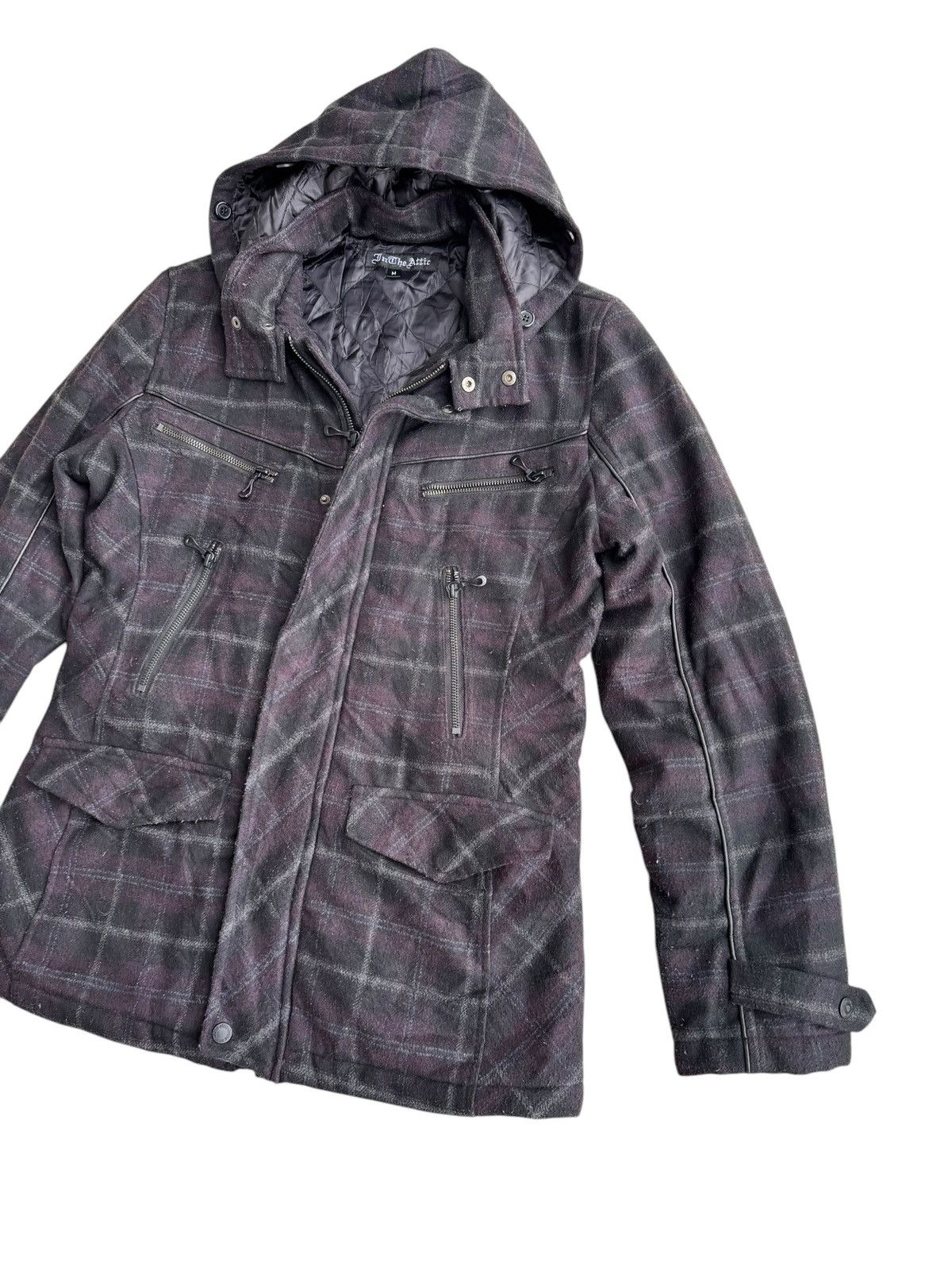 In The Attic 🔥 Japanese Brand In The Attic Black Plaid Jacket Size US S / EU 44-46 / 1 - 8 Thumbnail