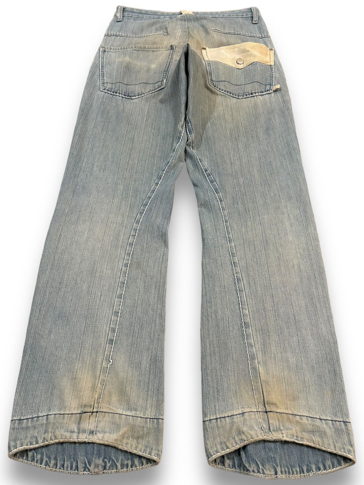Blue Blue Japan Vintage Japanese Brand Rusty Blue Wash Loose Fit Jeans Size US 30 / EU 46 - 2 Thumbnail