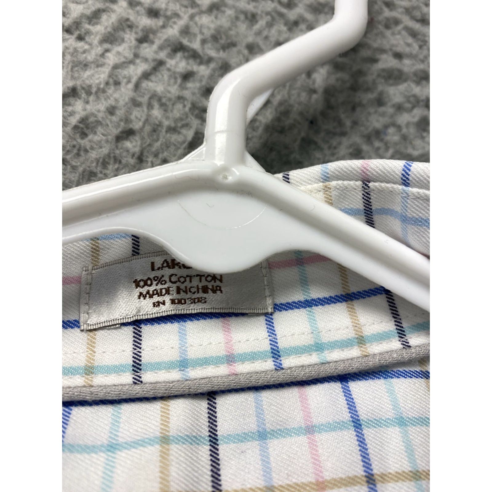 Peter Millar Peter Millar Men's Dress Shirt Large Check Button-Down Woven Cotton Travel Casual Business Wedding Size 42R - 6 Thumbnail